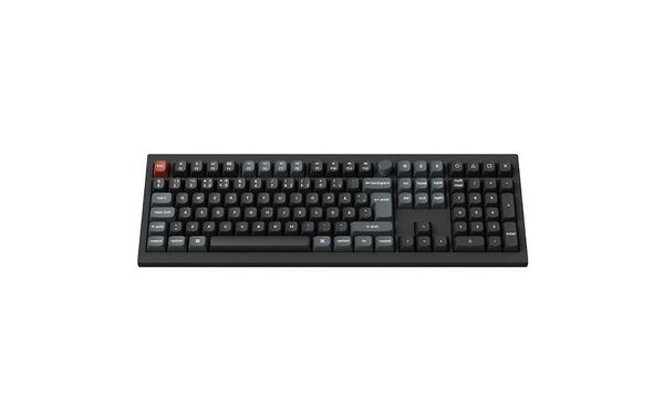 Keychron V6 Ultra V6U-D1-BO tr&aring;dl&ouml;st mekaniskt speltangentbord, POM Red, svart