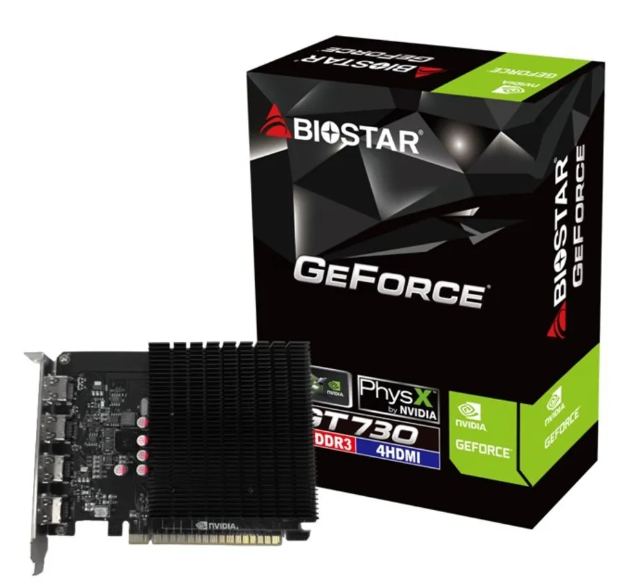 Biostar GeForce GT 730 4 Gt -n&auml;yt&ouml;nohjain