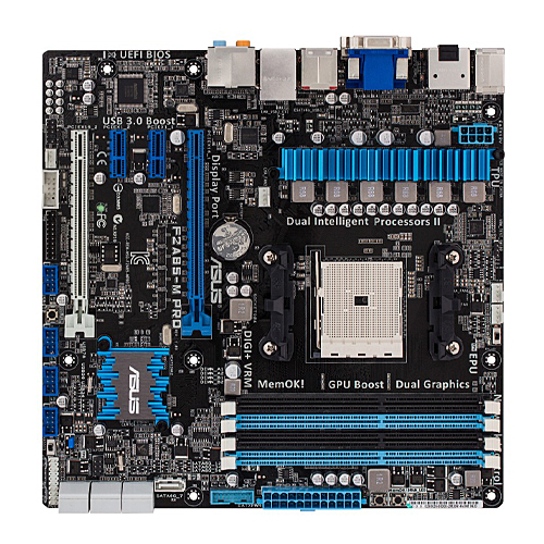 Asus F2A85-M PRO, AMD A85 Socket FM2, mATX