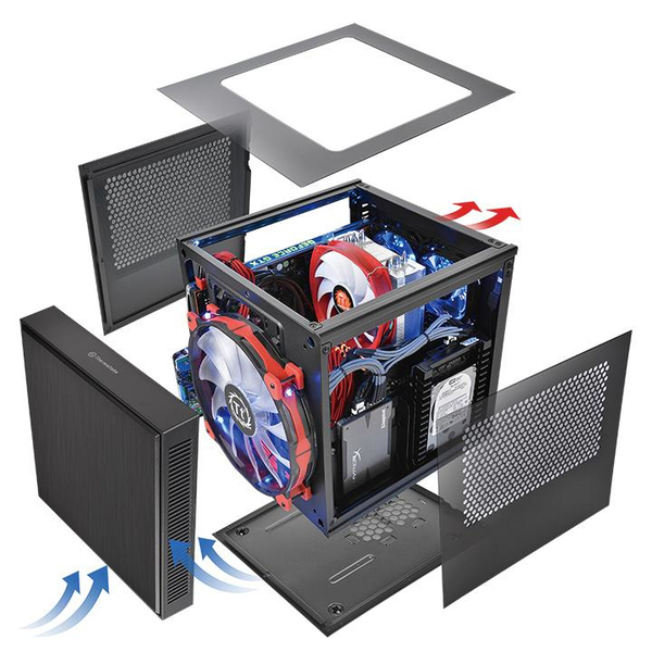 Thermaltake Suppressor F1 with window Cube Case Mini-ITX