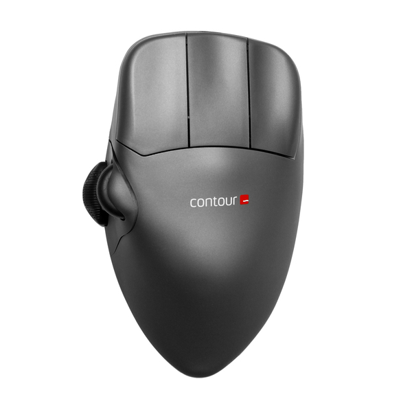 Contour Small - wireless mouse, grey metal