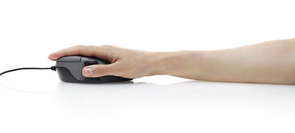 Contour Small - wireless mouse, grey metal