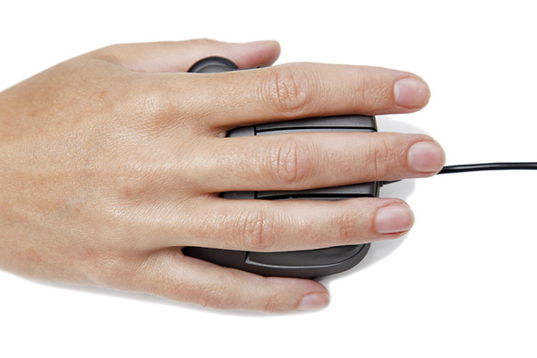 Contour Small - wireless mouse, grey metal