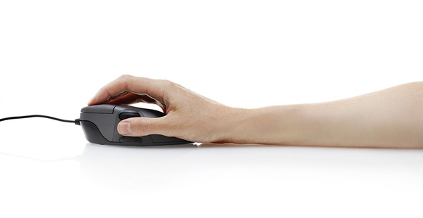 Contour Small - wireless mouse, grey metal