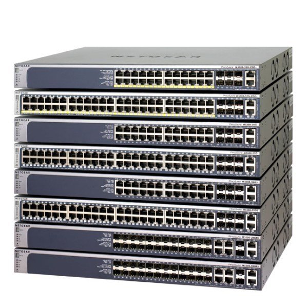 Netgear ProSafe Next-Gen Edge Managed Switch M5300-28GF3 - Kytkin - L3 - Hallinnoitu - 24 x Gigabit SFP + 4 x jaettu 10/100/1000 - ty&ouml;p&ouml;yt&auml;