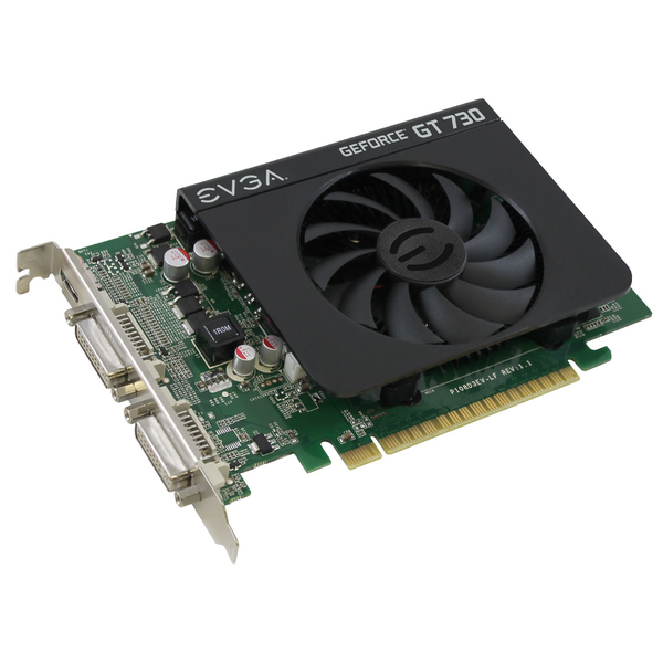 EVGA GeForce GT 730 4GB FAN GDDR3 PCI-E X16 DVI HDMI VGA -n&auml;yt&ouml;nohjain