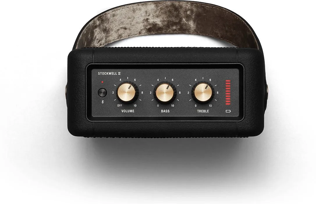 Marshall Stockwell II - Bluetooth speaker, black & brass
