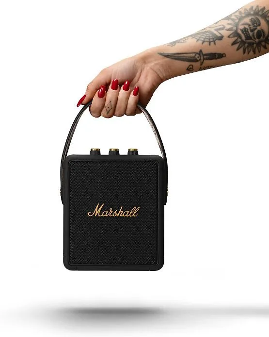 Marshall Stockwell II - Bluetooth speaker, black & brass