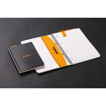Rhodiactive A5+ Black PP ruled 80sh 90g