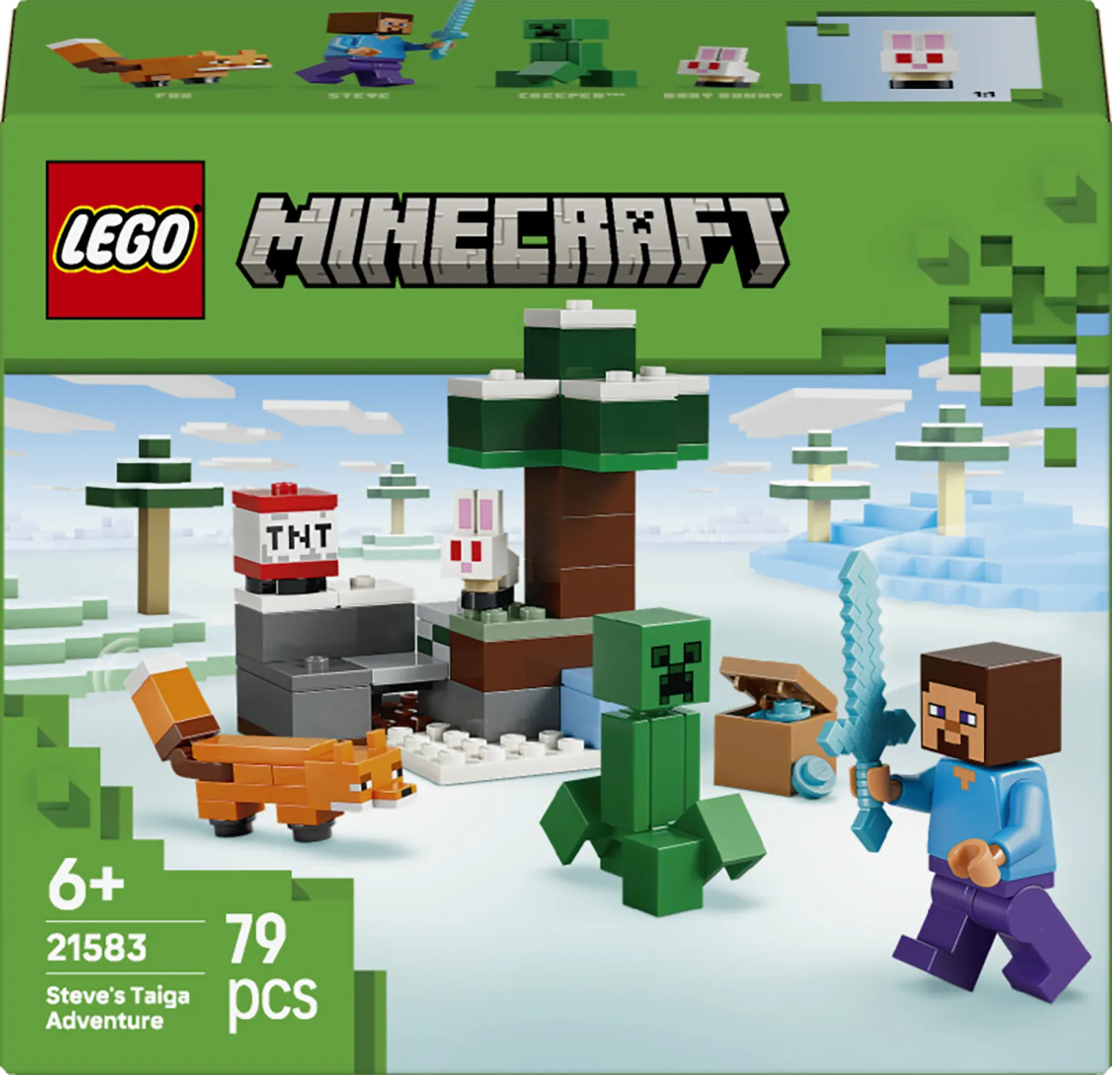LEGO Minecraft Steves taiga&auml;ventyr 21583
