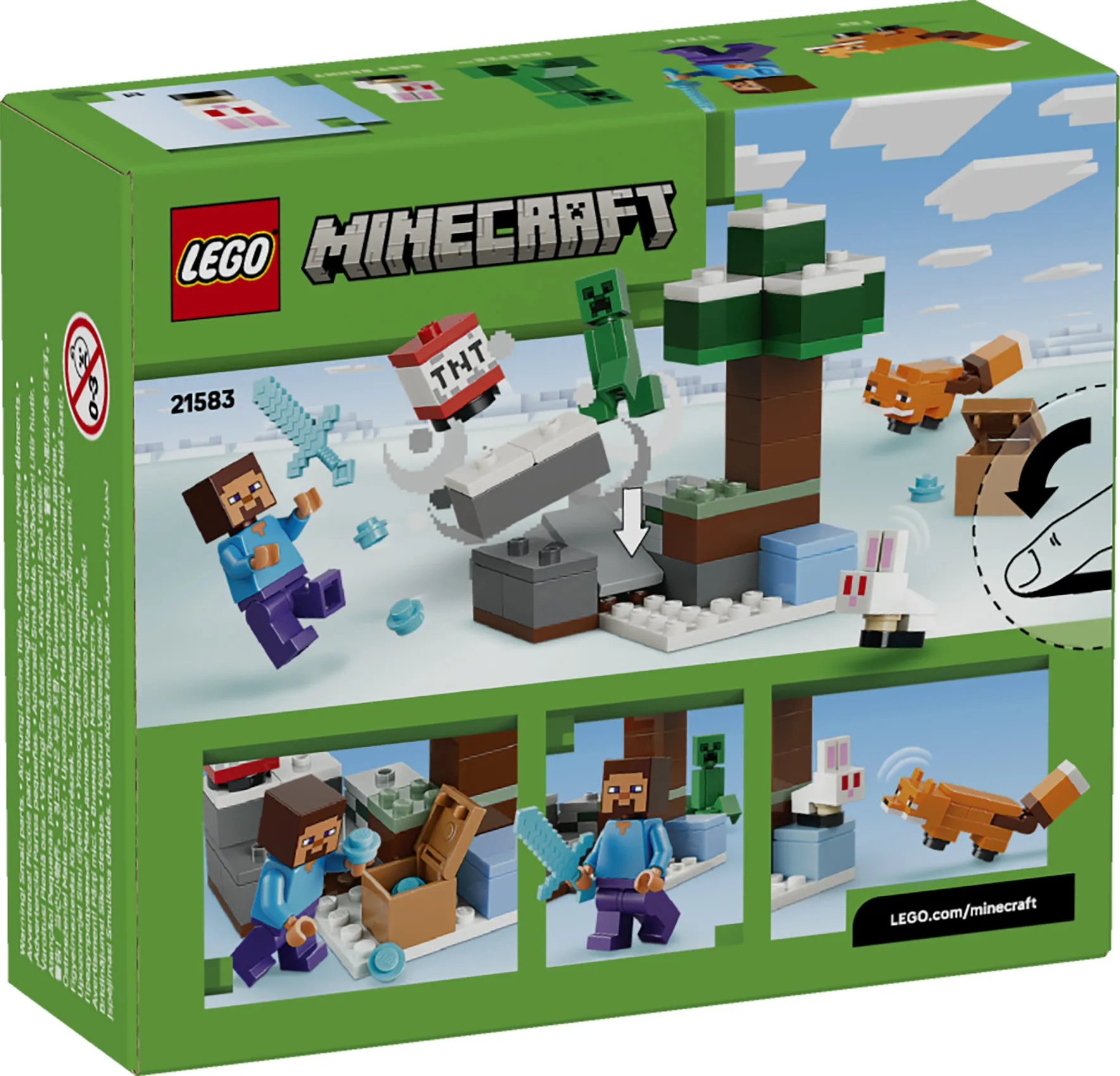 LEGO Minecraft Steves taiga&auml;ventyr 21583