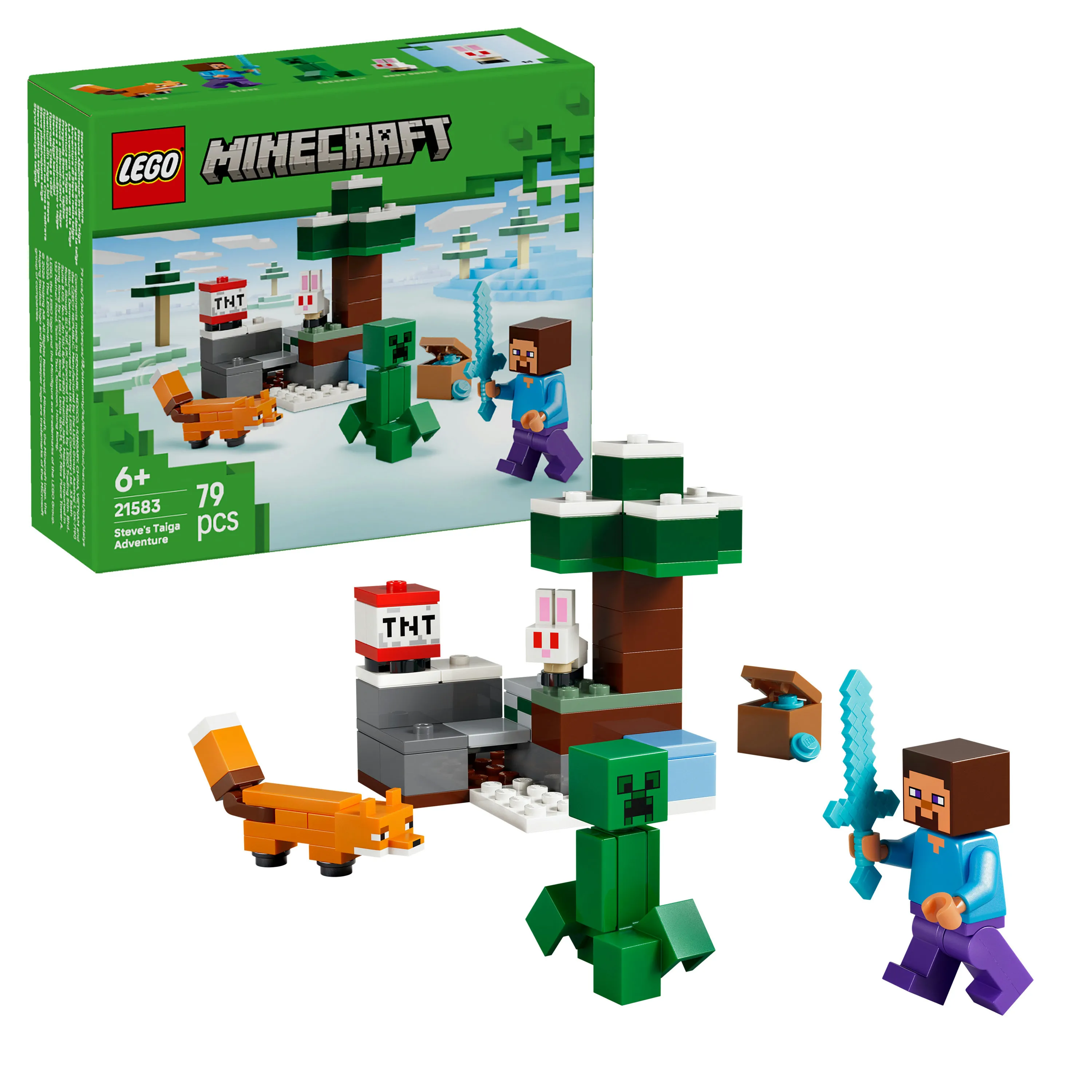 LEGO Minecraft Steves taiga&auml;ventyr 21583