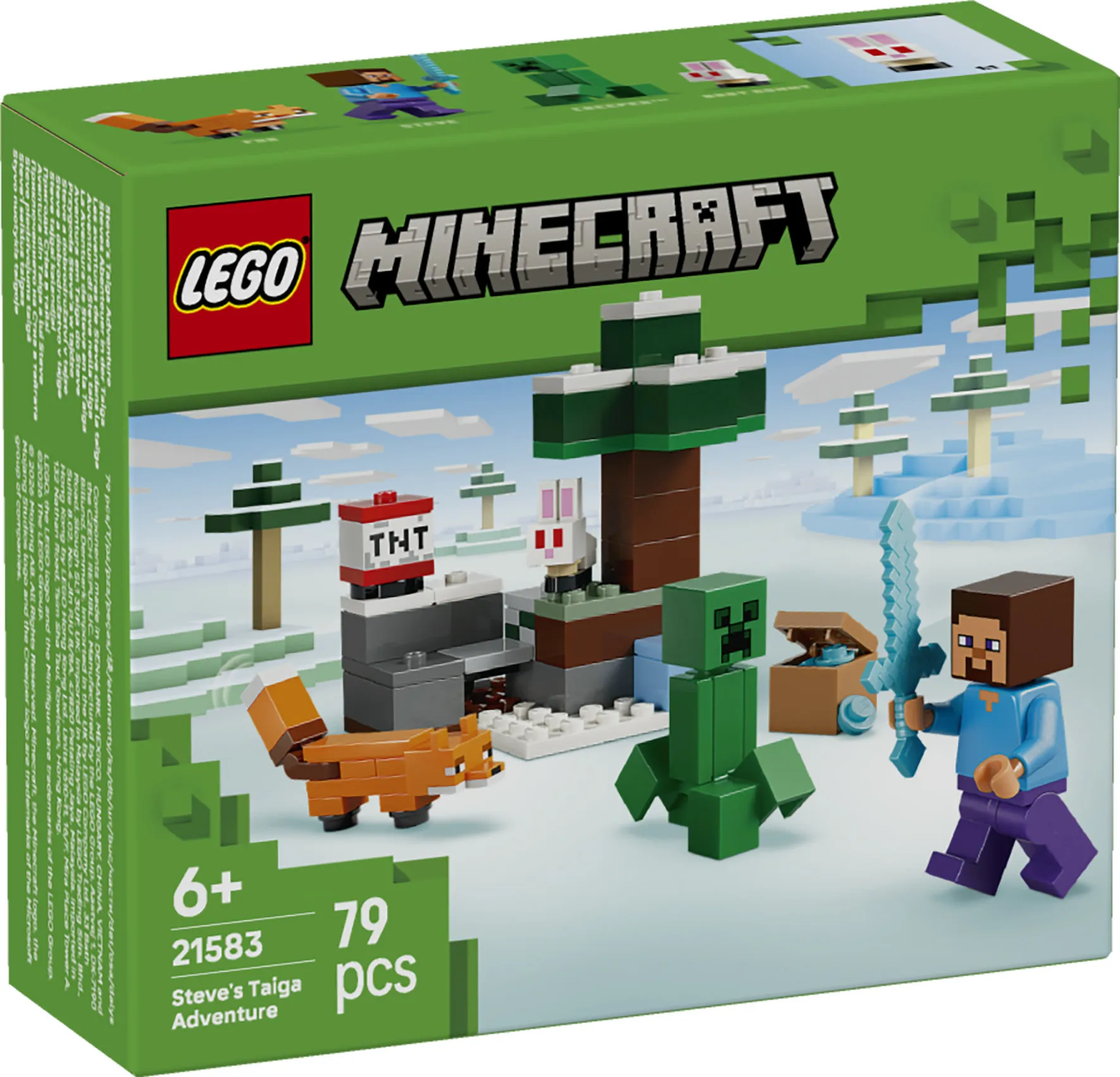LEGO Minecraft Steves taiga&auml;ventyr 21583