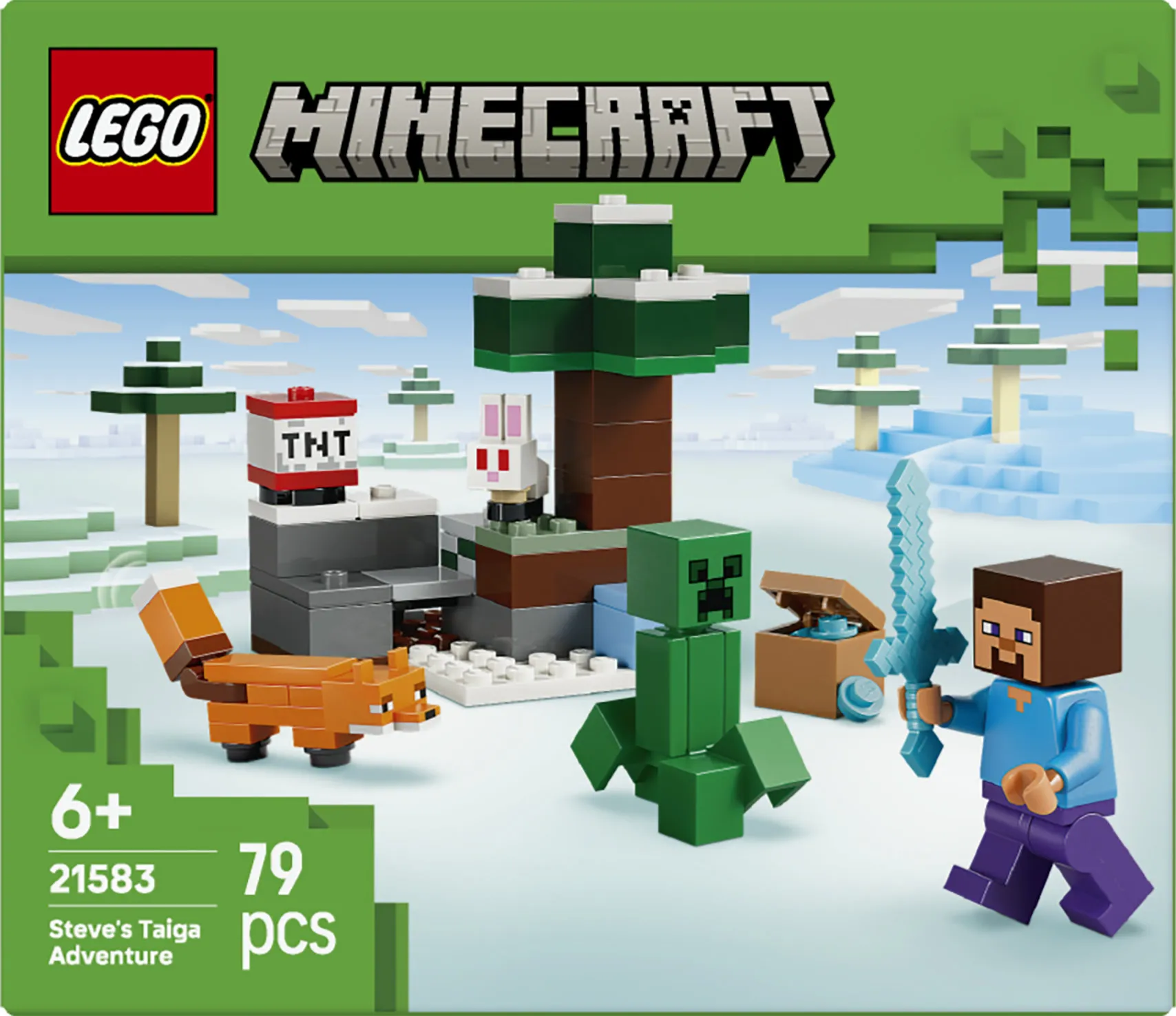 LEGO Minecraft Steves taiga&auml;ventyr 21583