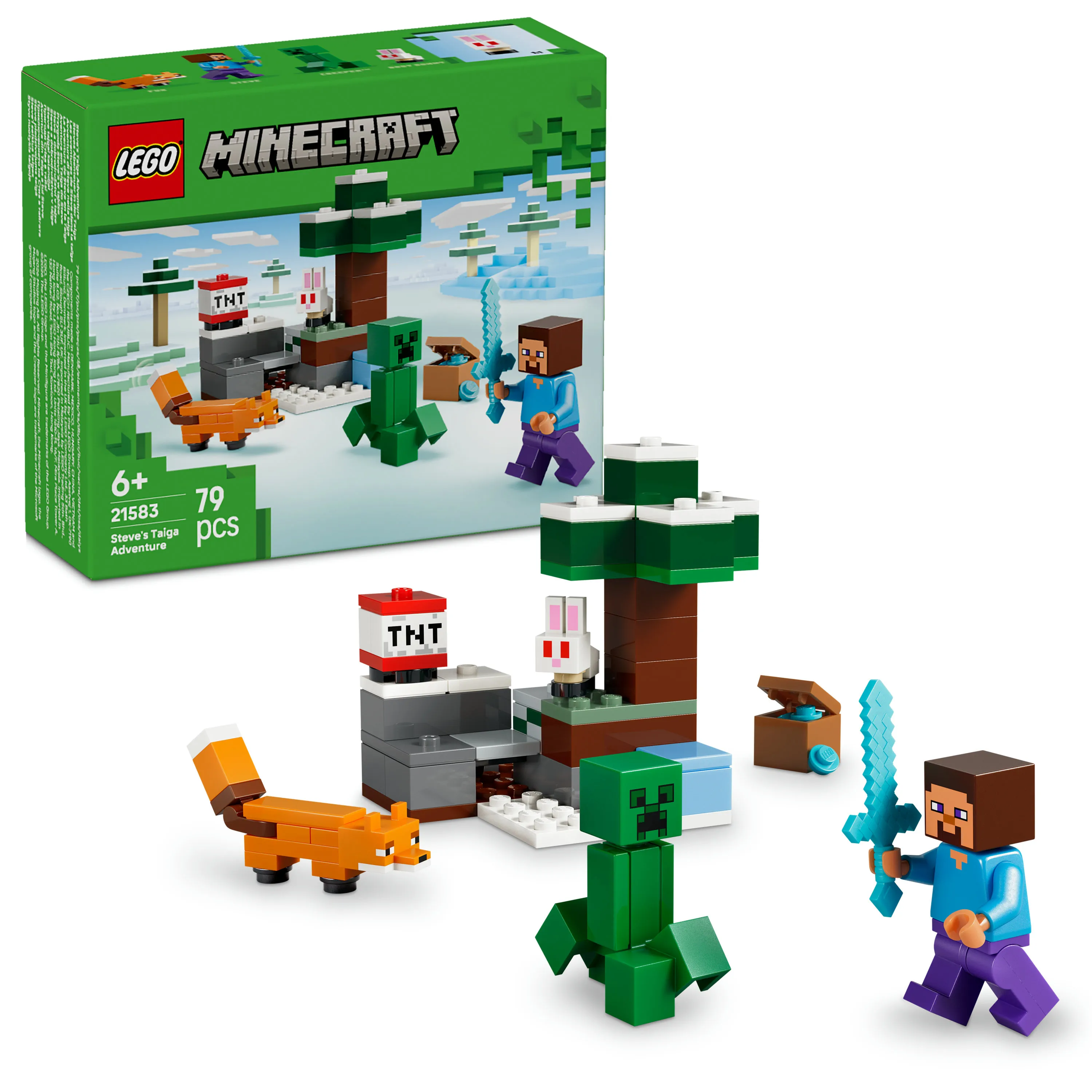 LEGO Minecraft Steves taiga&auml;ventyr 21583