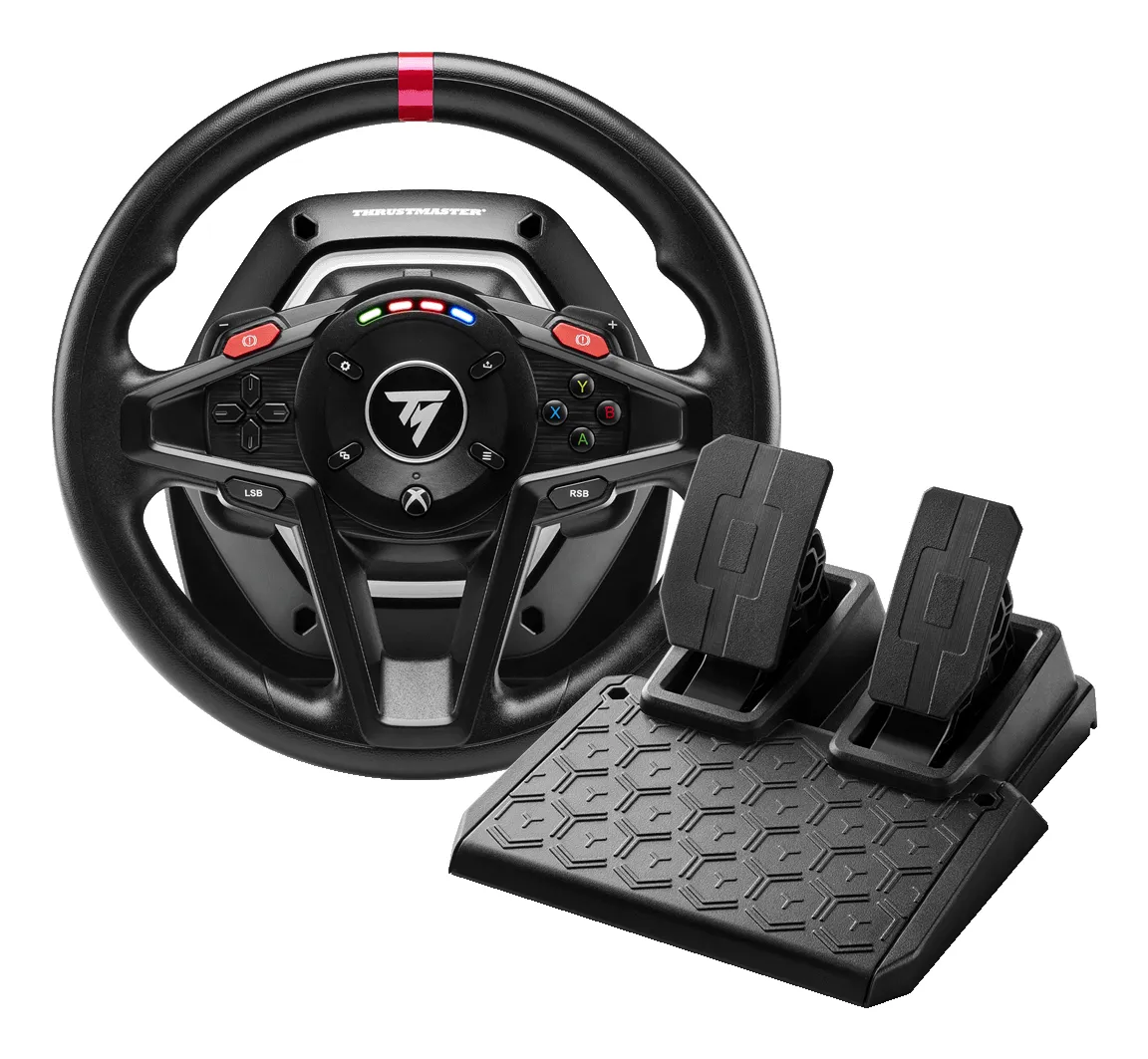 Thrustmaster T128 Shifter Pack -ohjauspy&ouml;r&auml;, polkimet ja vaihdekeppi, langallinen - PC / Xbox Series X / Xbox Series S / Xbox One - Musta