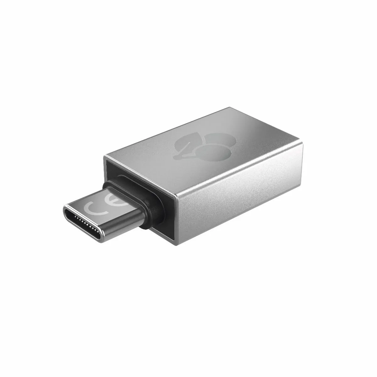 Cherry USB-A to USB-C Adapter, Silver
