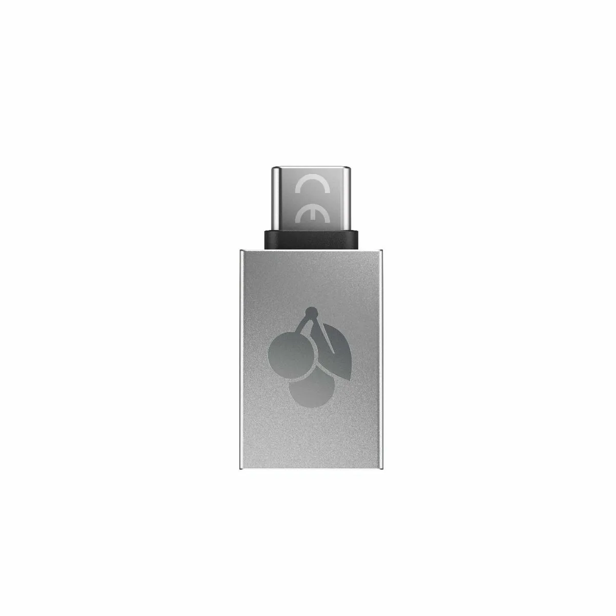 Cherry USB-A to USB-C Adapter, Silver