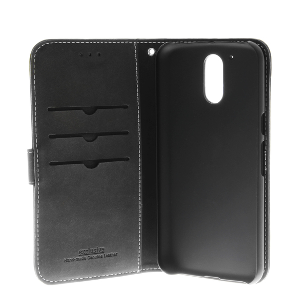 Insmat Exclusive FlipCase Moto G4, musta