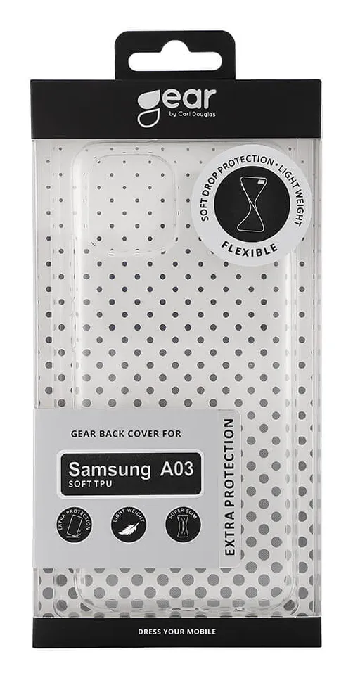 GEAR TPU, Galaxy A03 - fodral, Transparent