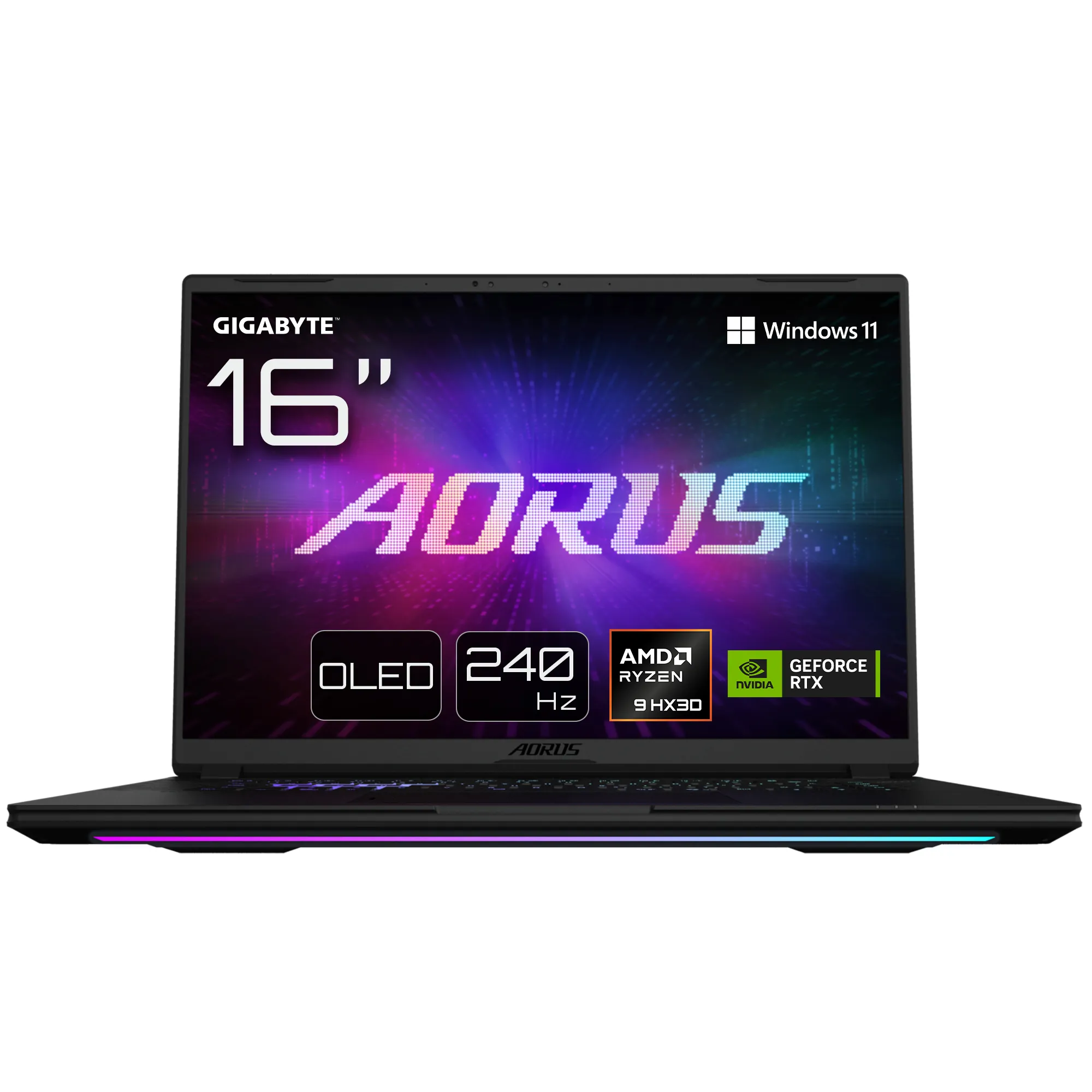 Gigabyte AORUS MASTER 16 16" Ryzen 9 9955HX3D, 32GB, 2TB, RTX 5080, Win 11 Home - Gaming notebook, Black