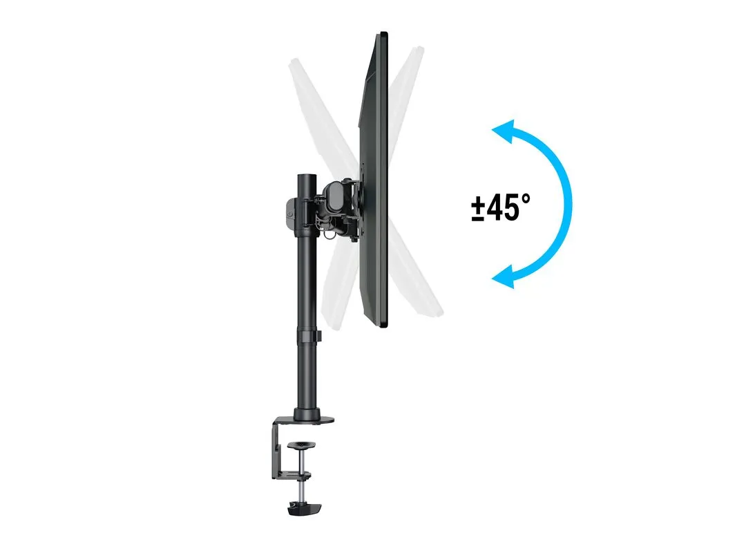 Multibrackets M Deskmount Basic Dual, -monitor arm, black, 15&quot;-27&quot;, 7,5kg