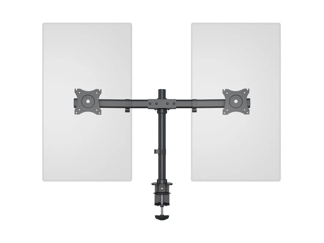 Multibrackets M Deskmount Basic Dual, -monitor arm, black, 15&quot;-27&quot;, 7,5kg