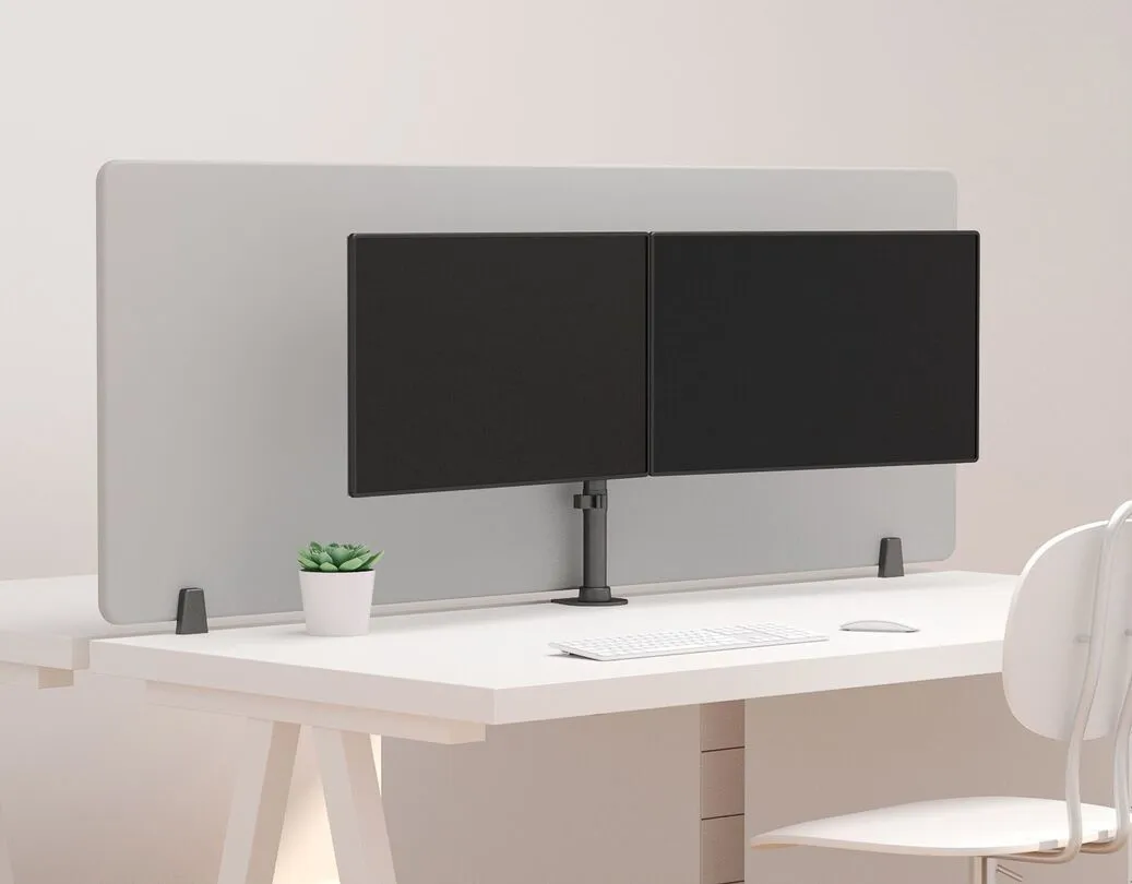 Multibrackets M Deskmount Basic Dual, -monitor arm, black, 15&quot;-27&quot;, 7,5kg