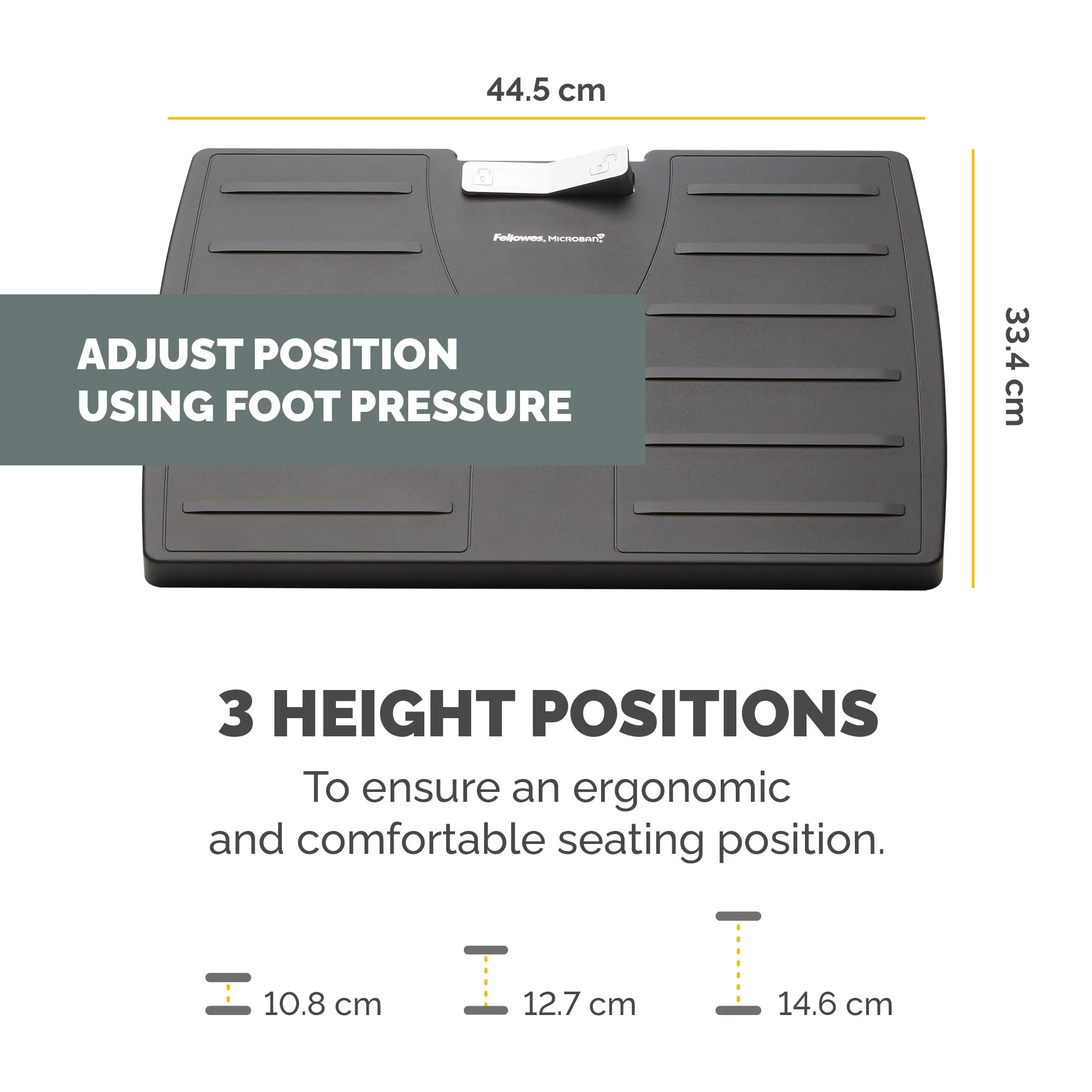 FELLOWES Adjustable Footrest Office Suites with Microban