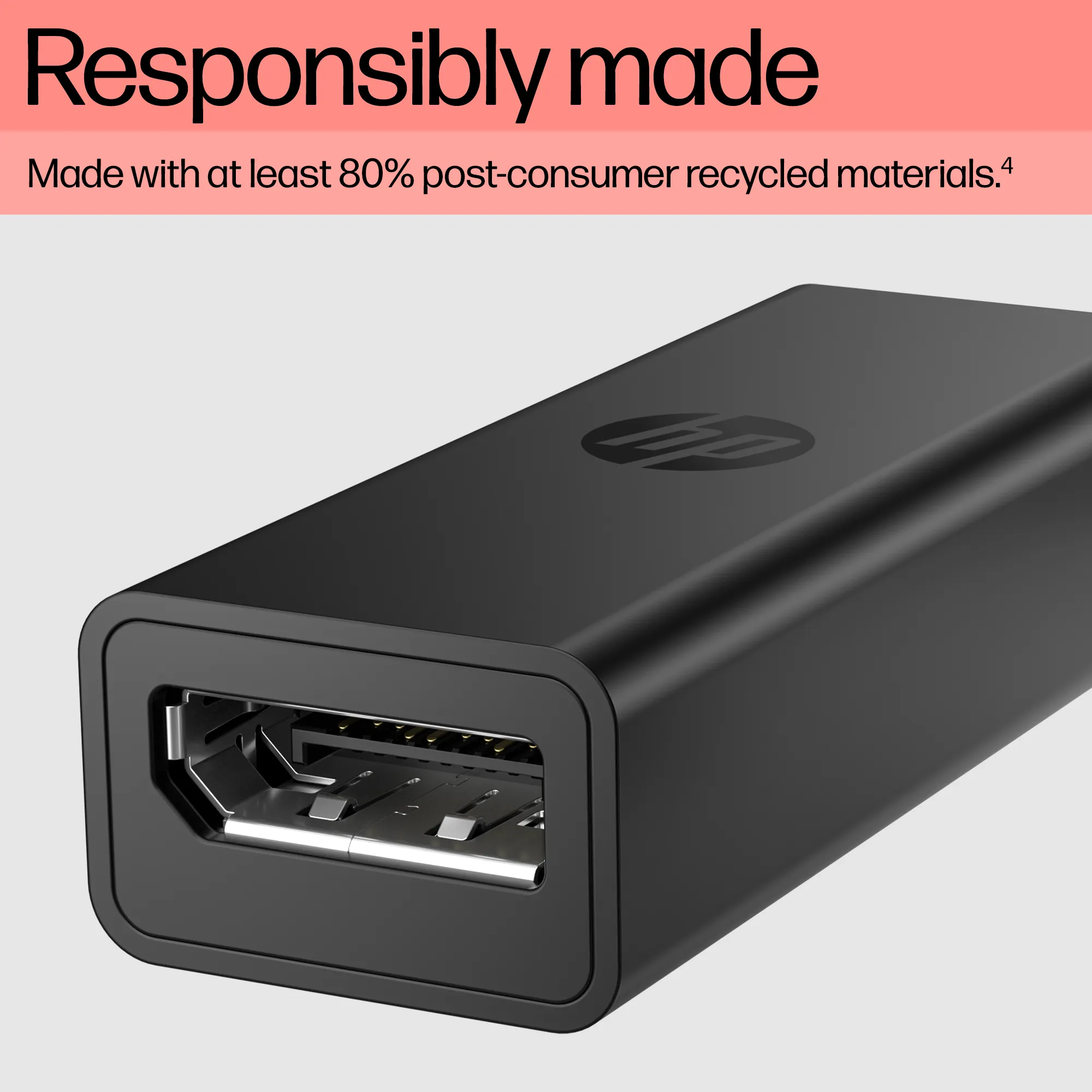 HP USB-C to DisplayPort Adapter G2 - adapteri, musta