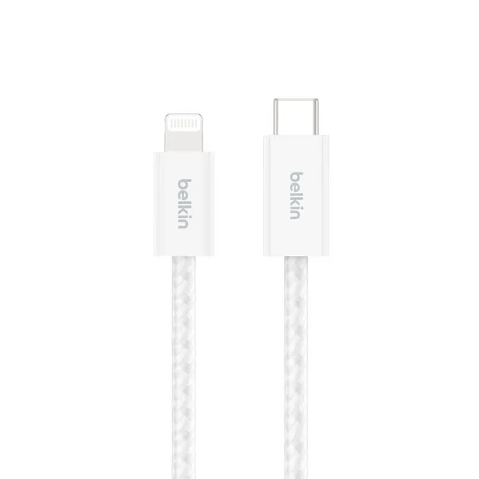 Belkin USB-C to Lightning cable, 1.5 m, White, 2 pcs