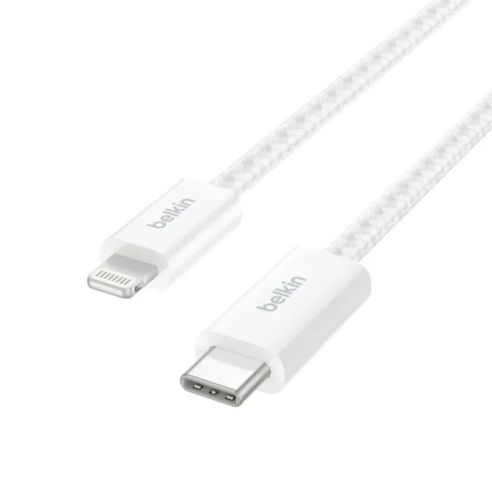 Belkin USB-C to Lightning cable, 1.5 m, White, 2 pcs