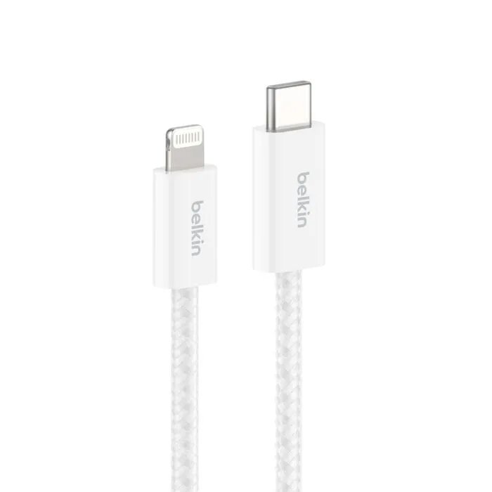 Belkin USB-C to Lightning cable, 1.5 m, White, 2 pcs