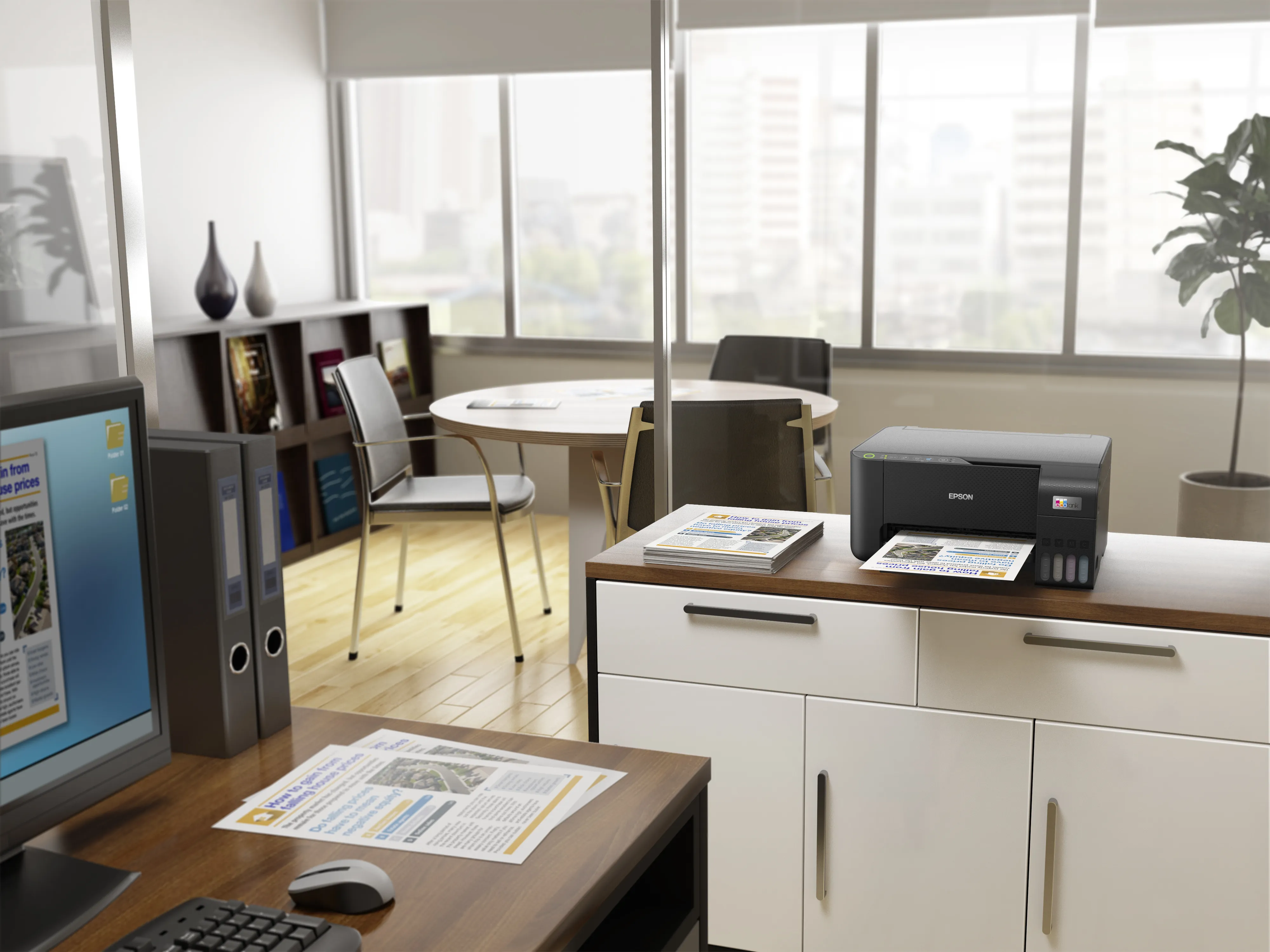 Epson EcoTank ET-2860 A4 - allt-i-ett f&auml;rgbl&auml;ckstr&aring;leskrivare