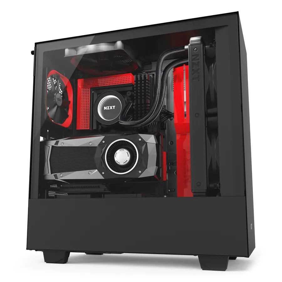 NZXT H500i - Matte Black/Red