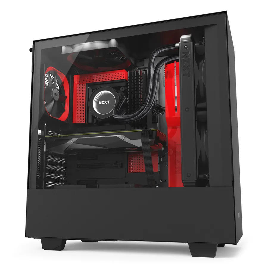 NZXT H500i - Matte Black/Red