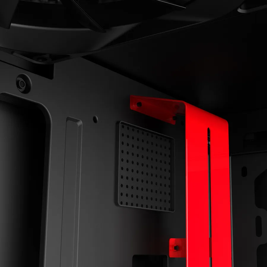 NZXT H500i - Matte Black/Red