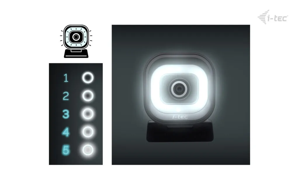 i-tec Solomon 700 Stream CAMSOLOMON4K700 4K UHD, 60fps -webkamera + rengasvalo
