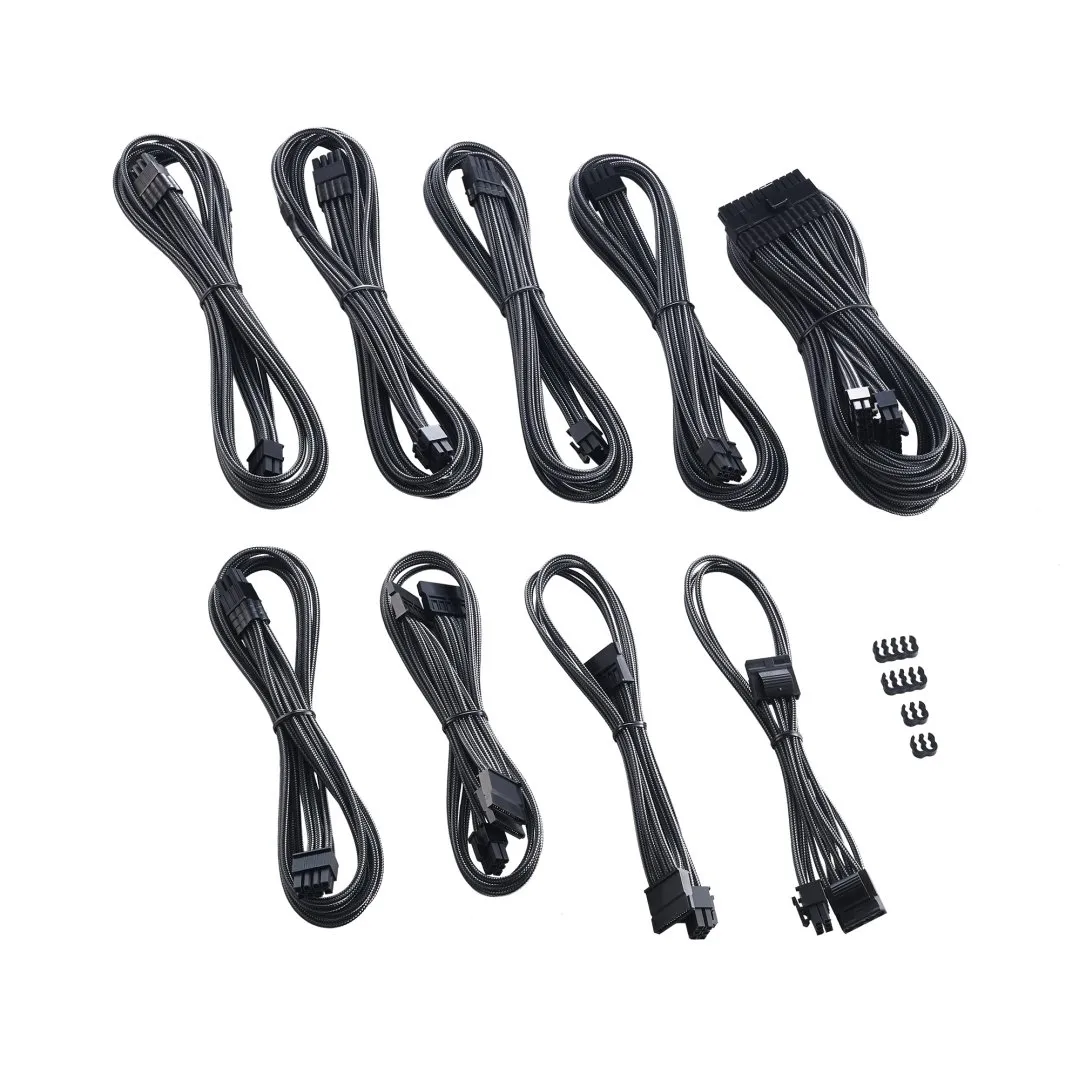 CableMod C-Series PRO ModMesh Cable Kit for Corsair AXi/HXi/RM (Yellow Label) - carbon