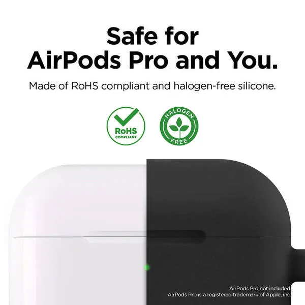 ELAGO Suojalaukku Airpod Pro Karabiinilukko Musta