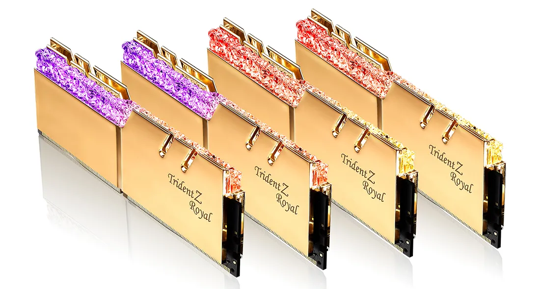 G.Skill Trident Z Royal 128 Gt (8 x 16 Gt) DDR4 3200 MHz, CL16 -muisti, Kulta