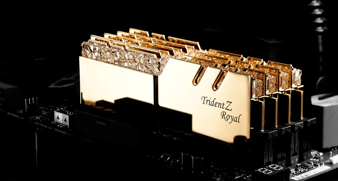 G.Skill Trident Z Royal 128 Gt (8 x 16 Gt) DDR4 3200 MHz, CL16 -muisti, Kulta