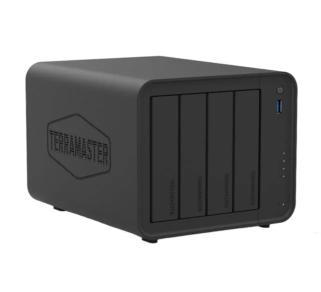 TERRAMASTER F4-425 - verkkoon liitetty tallennus, musta