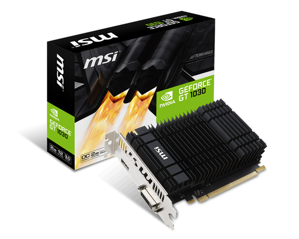 MSI GeForce GT 1030 OC 2GB -n&auml;yt&ouml;nohjain