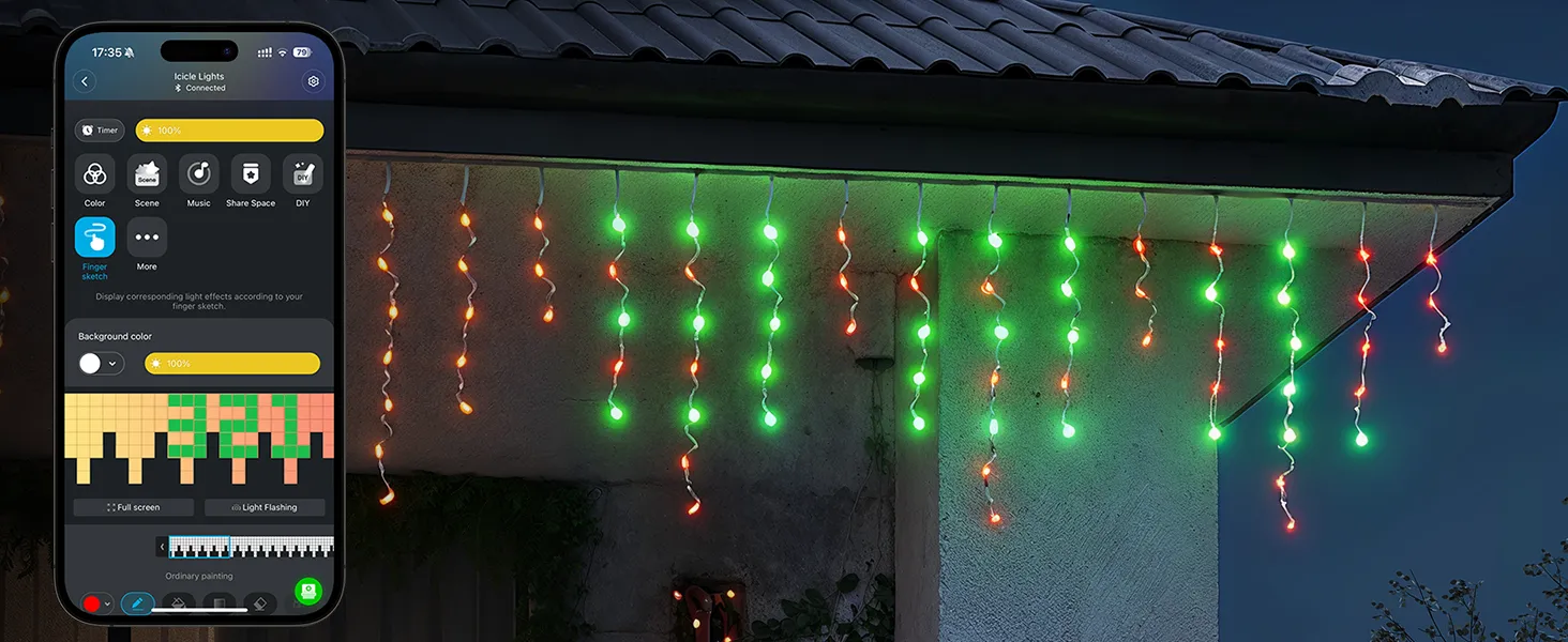 Govee Icicle Ligths - led strip for outdoors, 10 meters