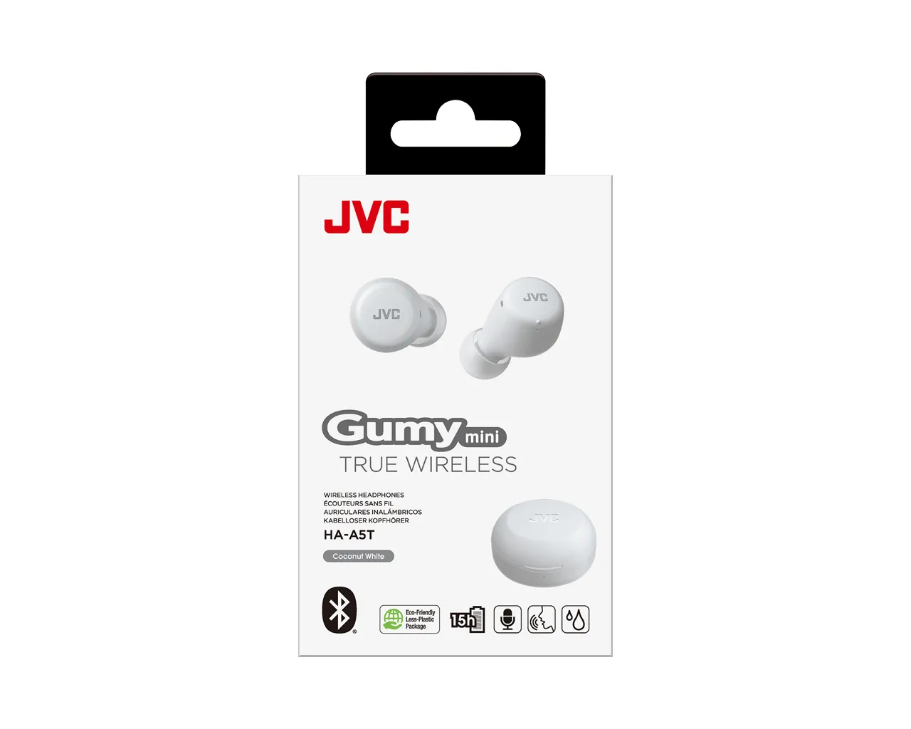 JVC Gumy Mini HA-A5 True Wireless - wireless earbuds, white