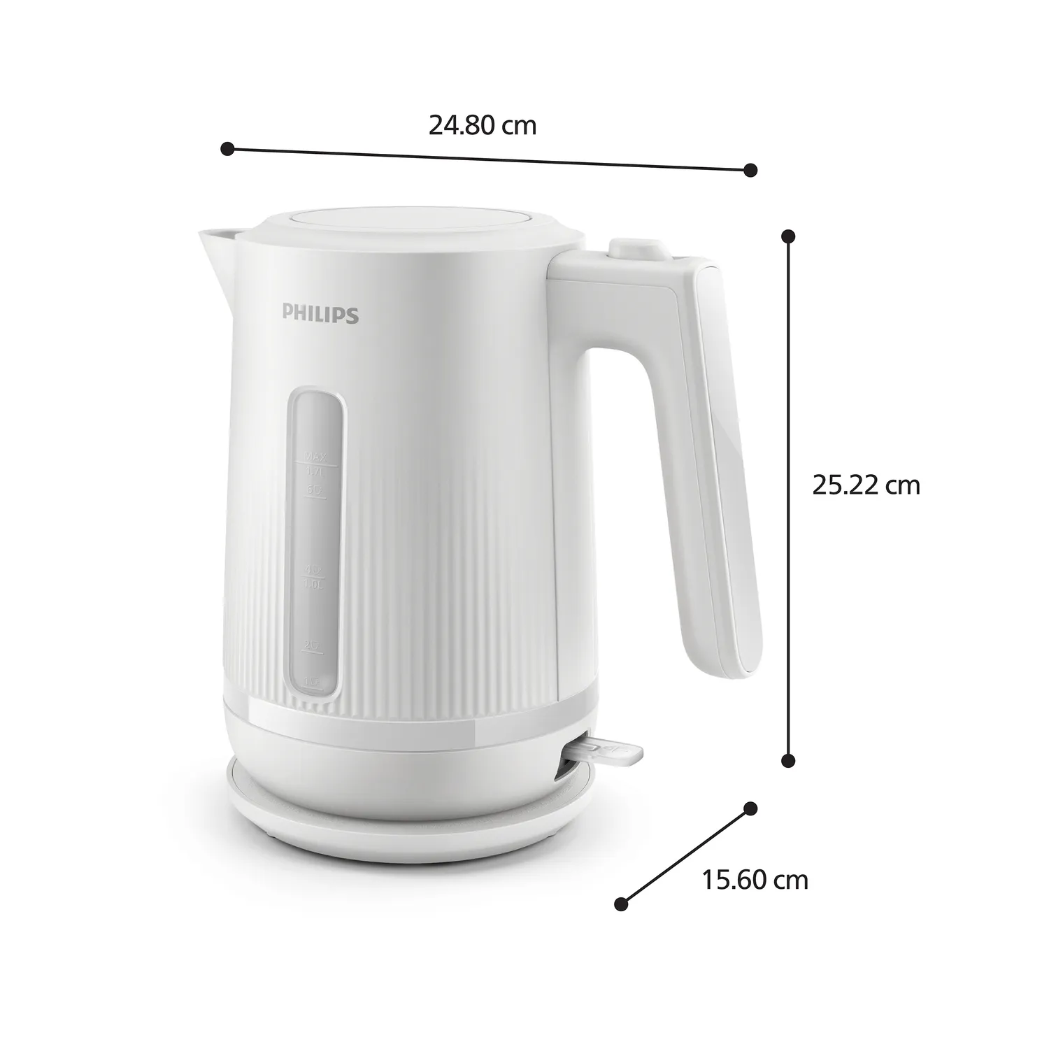 Philips 3000 serien HD9411 - vattenkokare, Vit, 1.7l