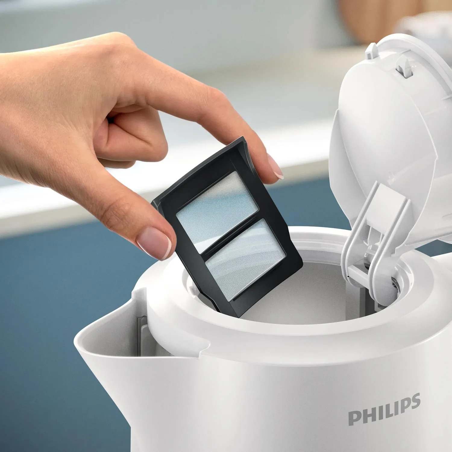 Philips 3000 Series HD9411/00 vattenkokare, 1,7 l, 2200 W, vit