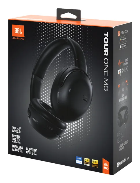 JBL Tour One M3 Headset Kabel &amp; tr&aring;dl&oslash;s Opkald/musik USB Type-C Bluetooth Sort