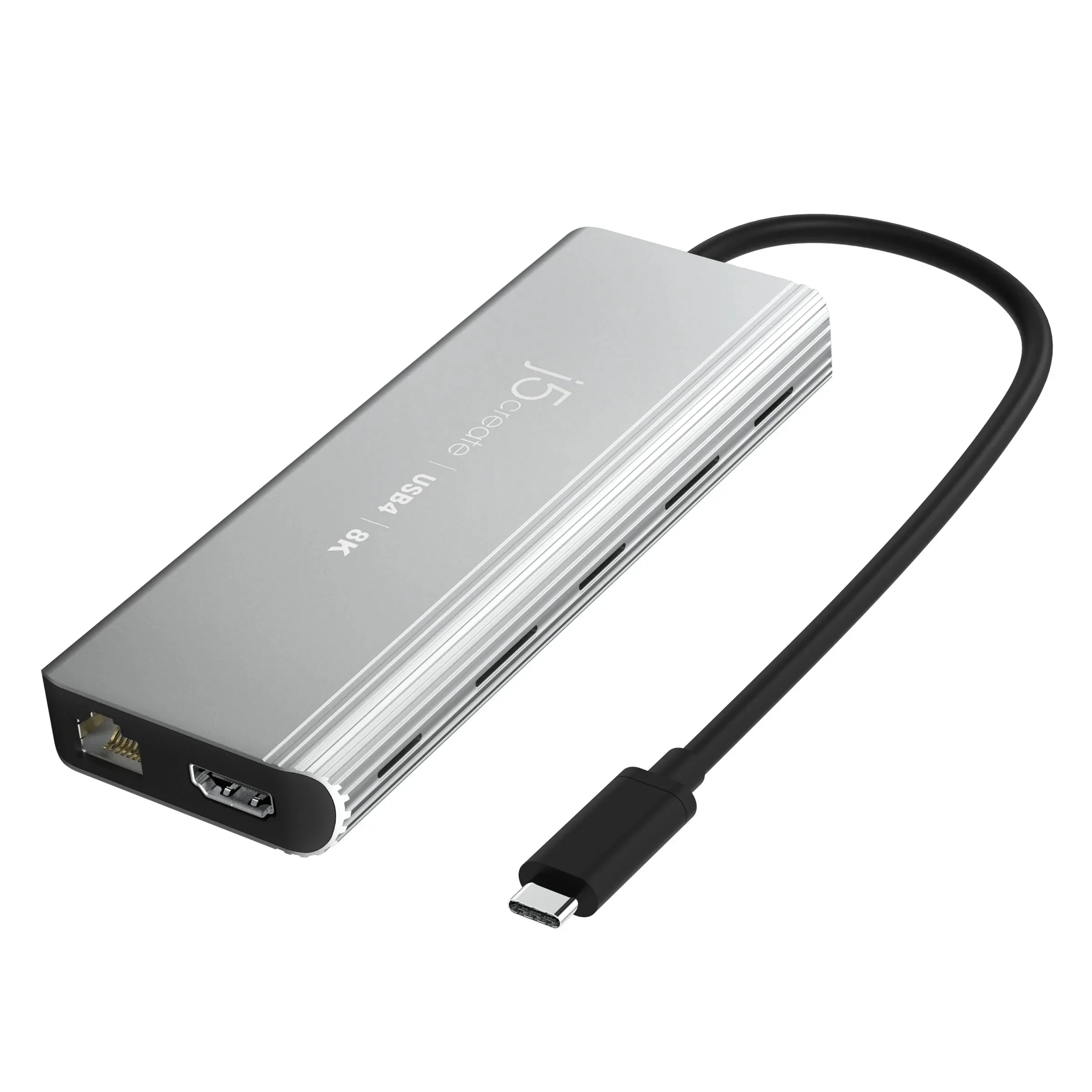 J5 Create USB4 8K MULTI-PORT HUB SPACE - GREY